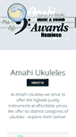 Mobile Screenshot of amahiukuleles.com